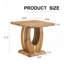 Table d'appoint élégante en bois de 23,6 po de profondeur, 21,3 po de hauteur, facile à essuyer, de style café minimaliste moderne de 23,6 x 23,6 po, trois choix de couleurs