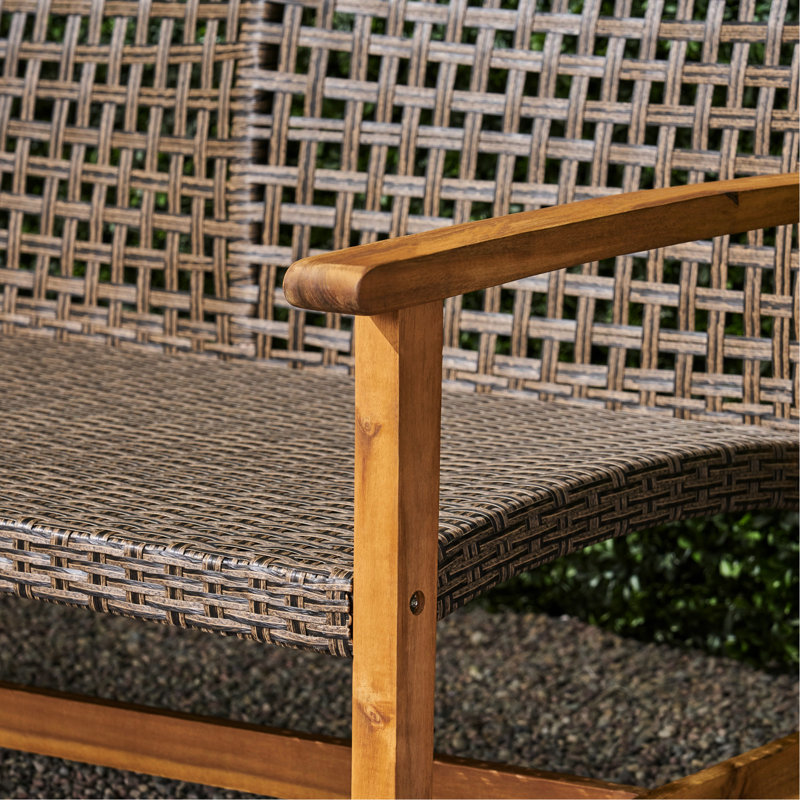 Wood Backyard - Seat And 3 Seater Comfort Outdoor With Natural Style For Patio, Natural