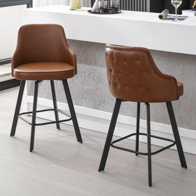 Bar Stools Swivel High Back Bar Height Bar Stools