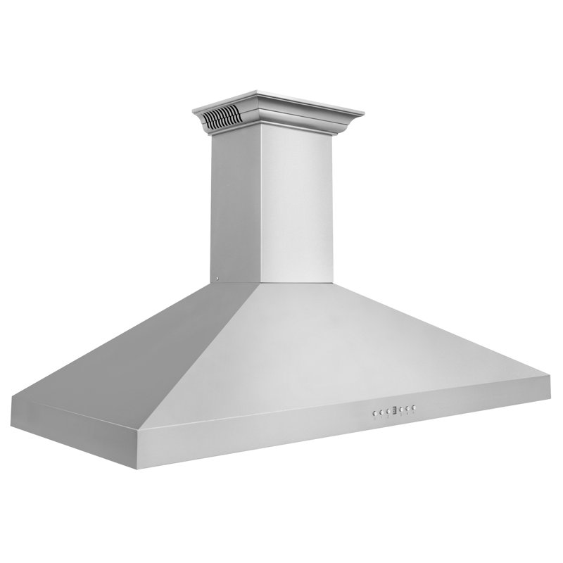 Hotte de cuisine murale à conduit ZLINE CrownSound ™ en acier inoxydable avec haut-parleurs Bluetooth intégrés, 36"