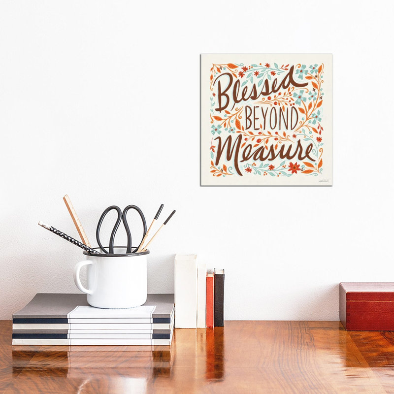 «Blessed Beyond Mesure I», reproduction d'art sur toile tendue