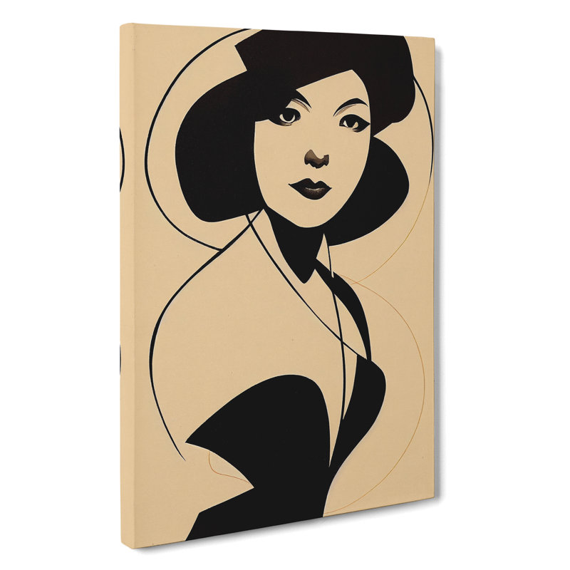 Classic Portrait Of A Woman No.2 - Wrapped Canvas, 76cm H x 50cm W