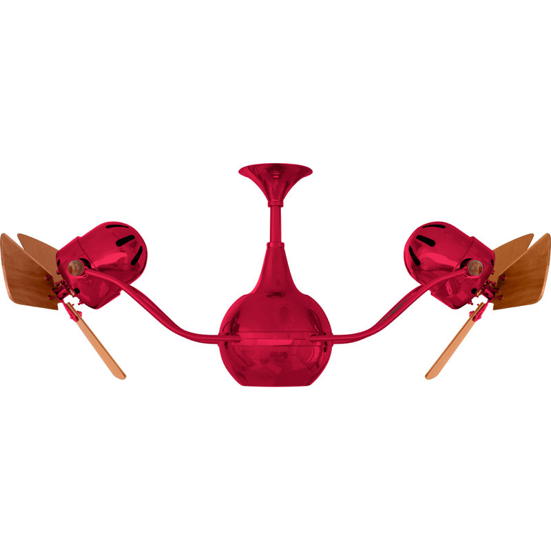 44" Vent-Bettina 3 Blade Ceiling Fan, Rubi