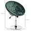 Otta Swivel Upholstered and Velvet Adjustable Height Bar Stool with Stainless Steel Frame