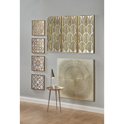 Boho Abstract Wall Decor on Metal