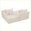 Fauteuil paresseux à 2 places Boneless Sofas Beige | Mousse