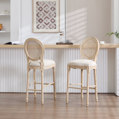 Hauteur de 2 chaises de bar rembourrées