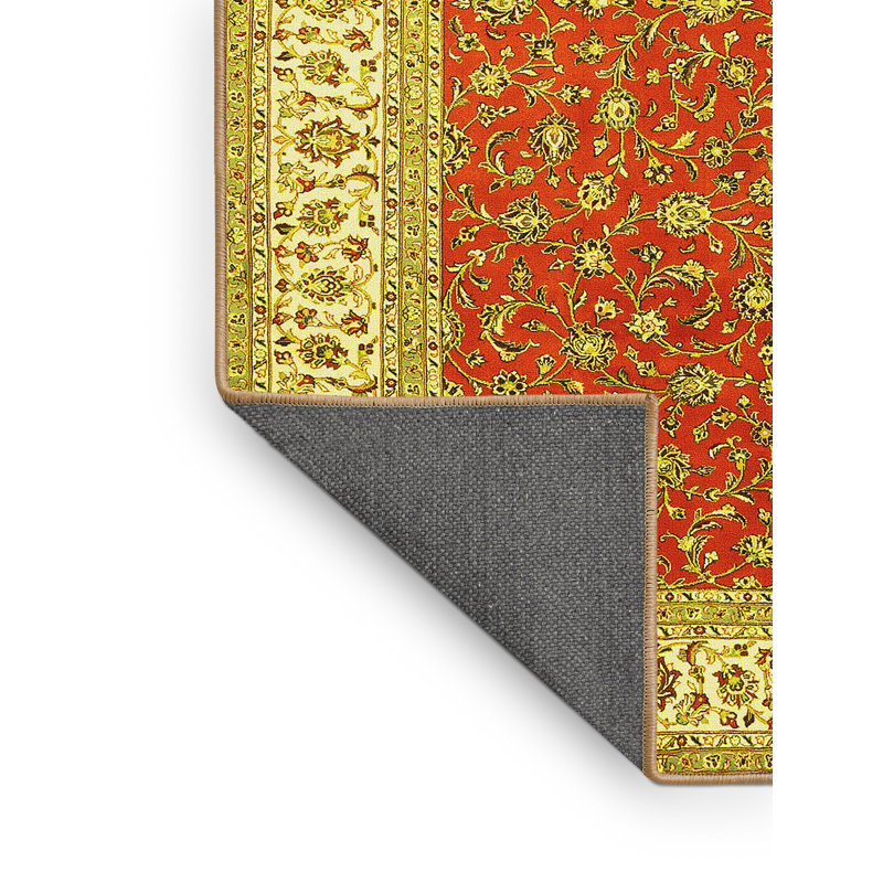 Tapis oriental beige / crème / orange Primaveria, Rectangle 3 pi x 5 pi