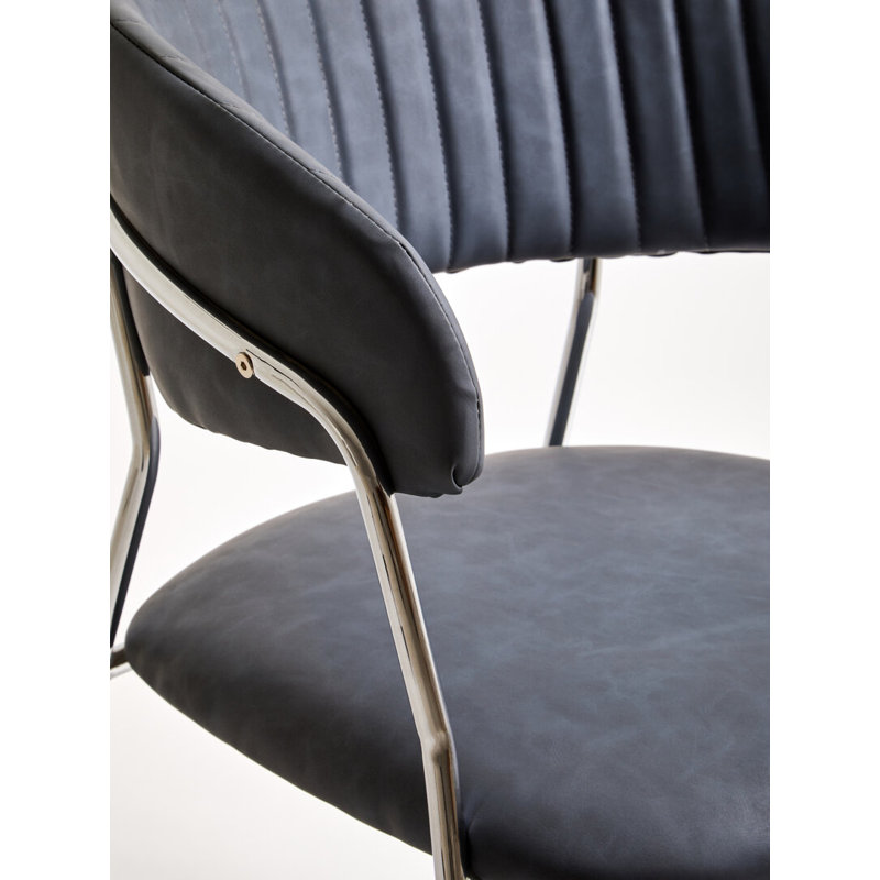 Tufted Leather Side Chair