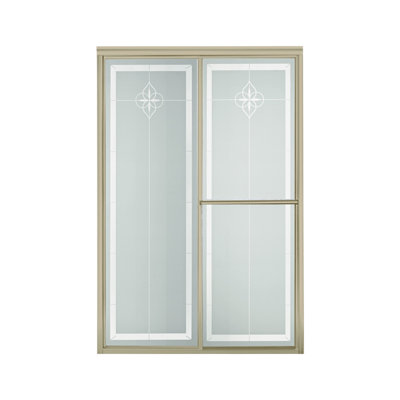 Porte de douche de luxe 48,88 "x 70" Bypass