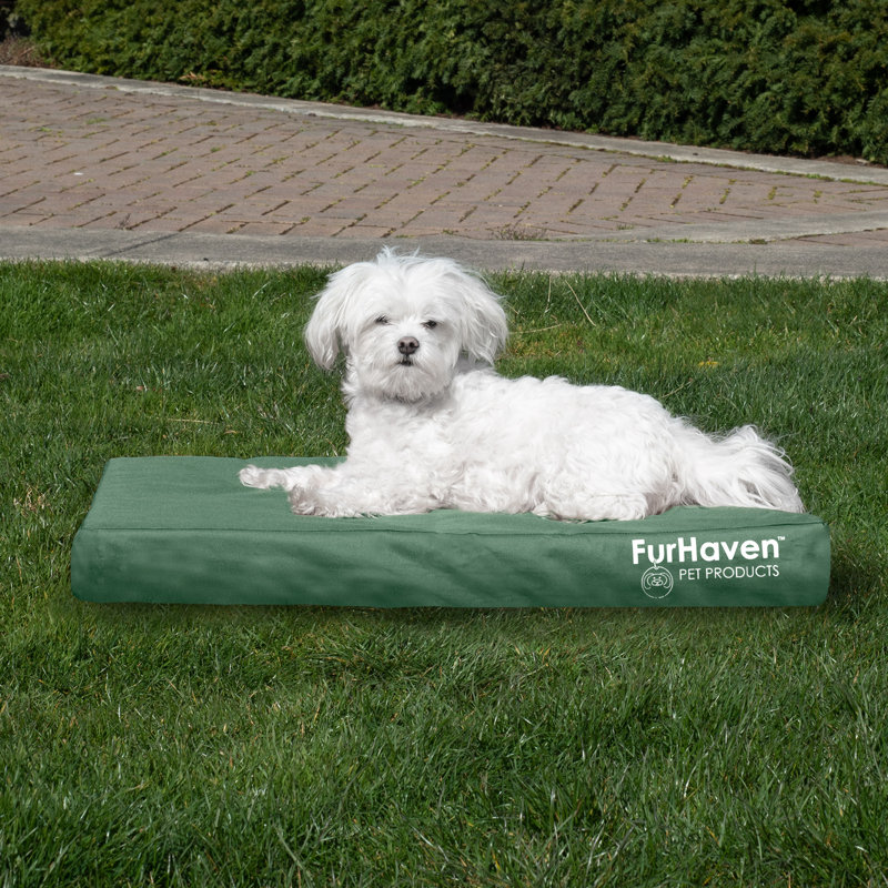 Forest Green Medium Orthopedic Waterproof Outdoor Pet Bed