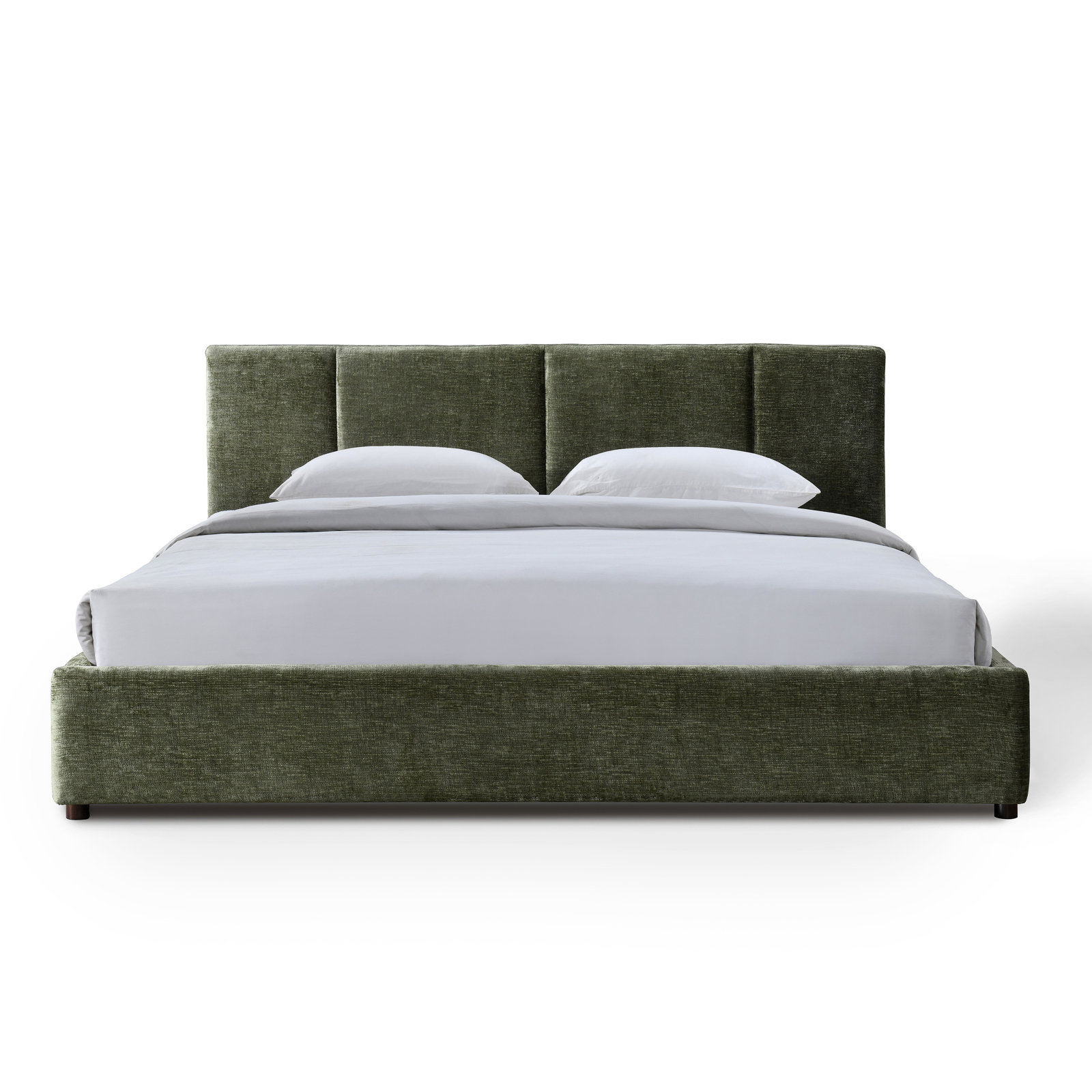 Ruthie Upholstered Bed, King, Moss Green