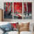 Toile naturelle avec cadre flottant