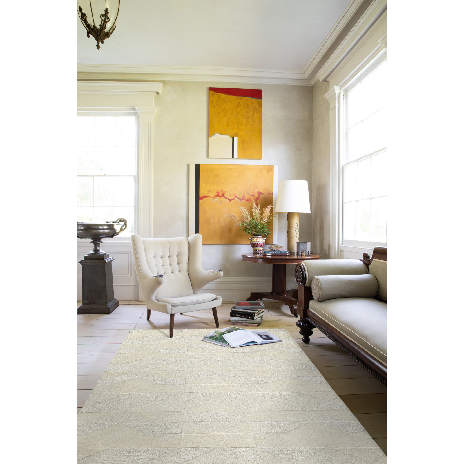 Hand-Tufted Geometric Rug