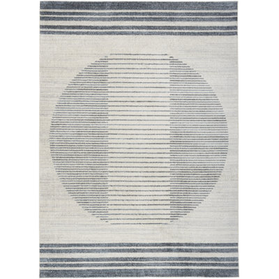 Haydel Machine Washable Geometric Area Rug