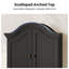 Armoire murale de salle de bain avec plateau arqué et tablette réglable-129678226