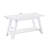 Solid Wood Bench with Shelf-394096348