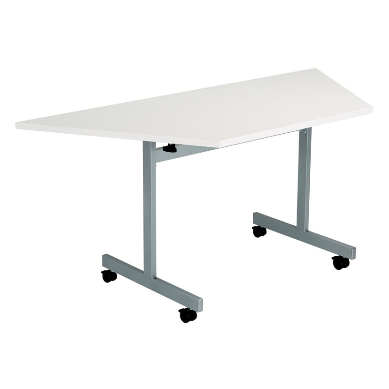 Bouton Trapezoidal Conference Table, White, H72 x L160 x W80cm