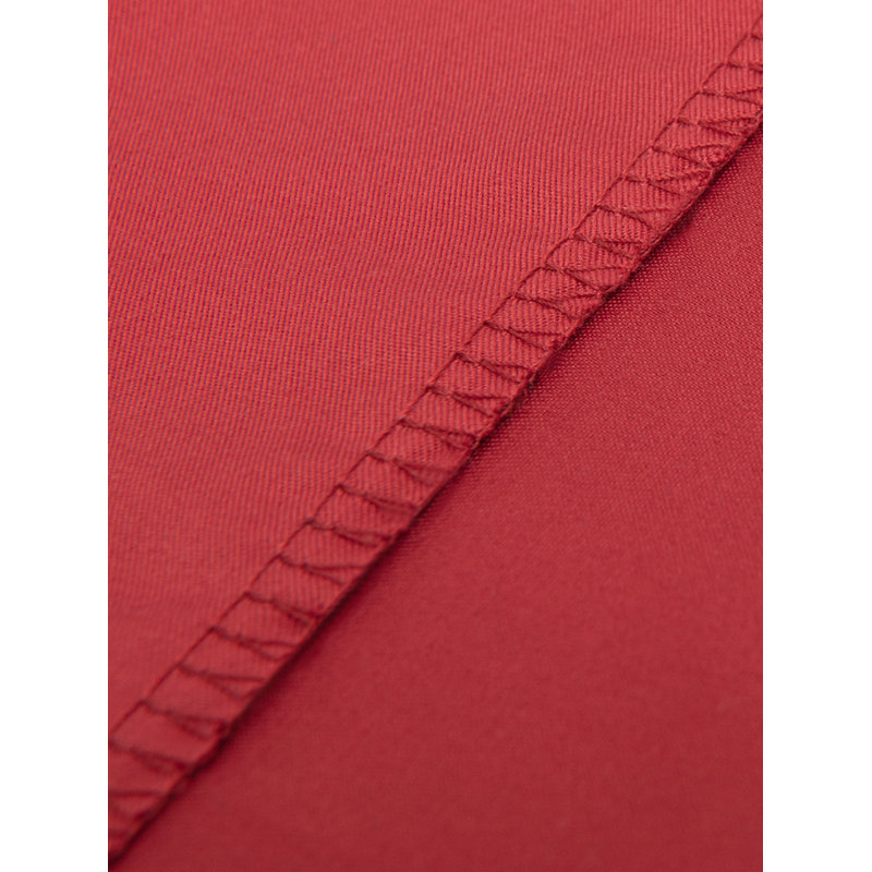 Microfiber Fitted Sheet, Twin, Wine Red