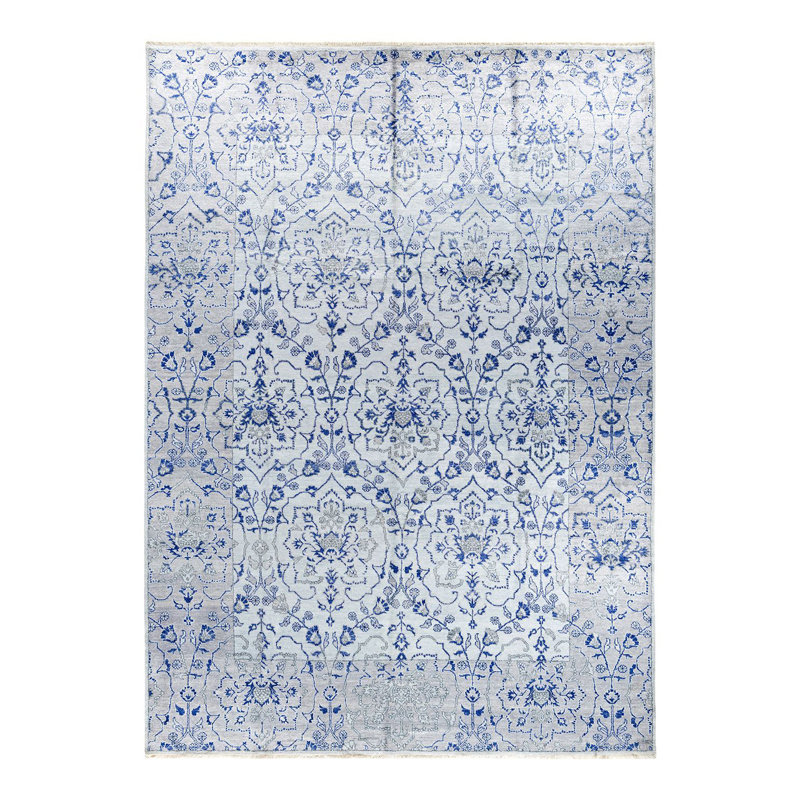 Overdyed One-of-a-Kind 9' 0" X 12' 4" Hand Knotted Area Rug
