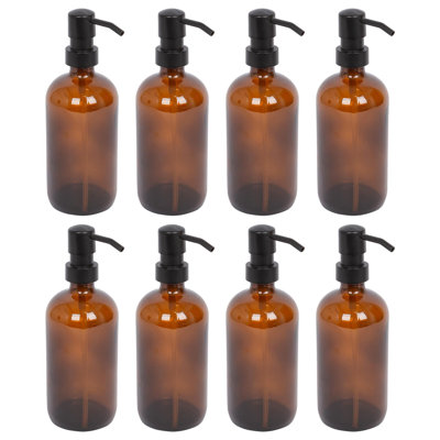 8x Glass Soap Dispensers - 500ml