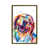 Toile avec cadre flottant or