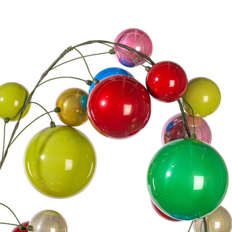  Guirlande 6 pi multicolore, Rose / vert / rouge / bleu / orange / blanc
