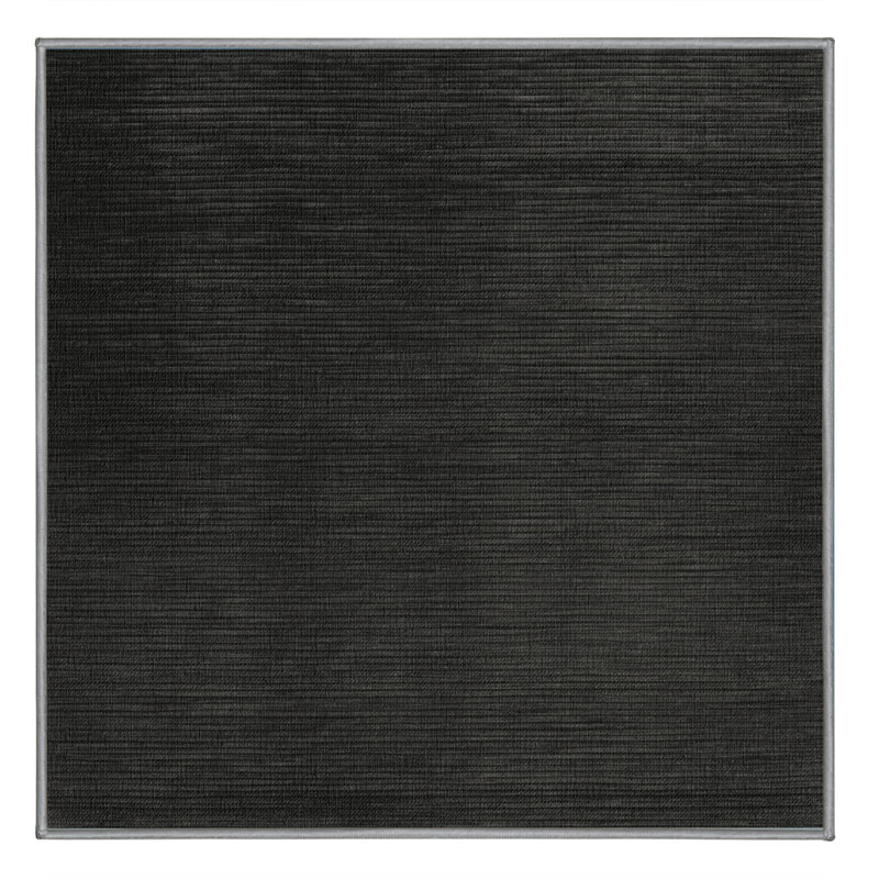Machine Washable Solid Brown Area Rug, Square 4'