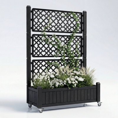 42.5'' W X 61''H Resin Raised Garden Bed