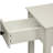 Rectangular White Accent Table - Solid Wood For Long-lasting Use And Storage With Texture Adding Depth Interest To Your Space-671955430