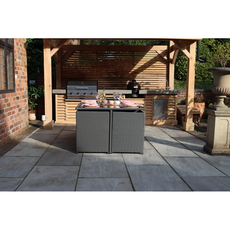 Cannes 10 Seater Cube Set including Cushions, Grey