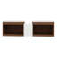 72 Inch Wall Mounted Bathroom Vanity with Resin Countertop Sink, and 1-Storage Shelves Combination, 4-Soft Closing Doors (KD-Packing)