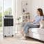 Refroidisseur d'air portatif écoénergétique - Ventilateur de refroidissement 3 en 1 avec oscillation et humidificateur pour la maison