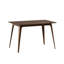Pieds de table de salle à manger en bois massif, noyer