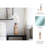 Decorative Glass Bottle Vase with Mushroom Lid Design for Home Decor – Modern Vintage Flower Vases for Entryway, Living Room and Table Decor – Orange-308170730