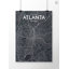 Atlanta City Map - No Frame Print-739270691