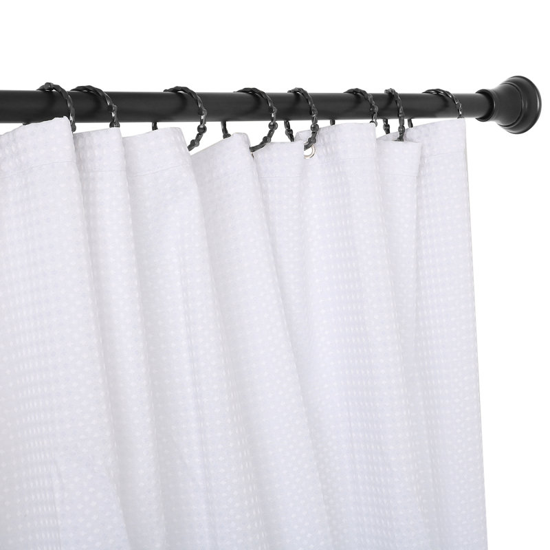 Zinc Shower Curtain Hook, Black