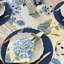Hydrangea Blue 21" Napkin