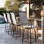 Tabourets de bar pivotants en polyester toutes saisons revêtus de PVC-238263514-243600404