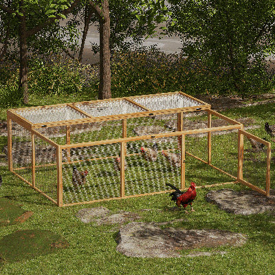 Cage à poulailler en bois 68 po Dekanye