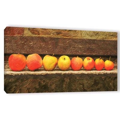 «Apple Line Up» par Scott Medwetz, impression sur toile tendue