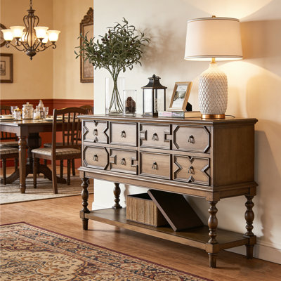 Console en bois de style américain.