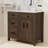 36" Single Bathroom Vanity with Resin Top and Sink Freestanding-795158791
