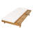 Lounge Chaise Set, Space Available On One Side,Acacia Solid Wood With Lounge Cushion (Cream & Triple Fold) - Matching Dark Grey Version Available-171805604