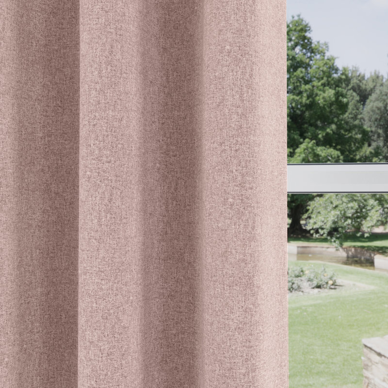 Austin 100% Blackout, Thermal Blue Curtains with Eyelet Header (PAIR) - 90x90 inch (229x229cm), 168cm Width x 183cm Drop