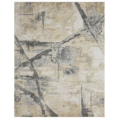 Bergamyer Wool Abstract Area Rug