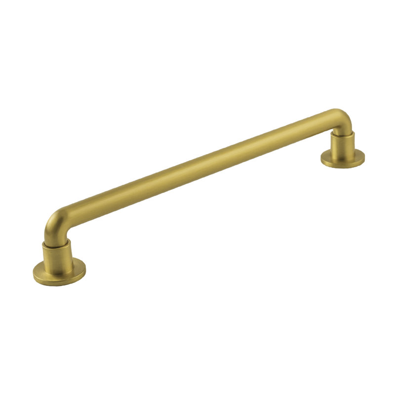 Bar / Handle Pull, Brushed Golden Brass, 8 13/16"