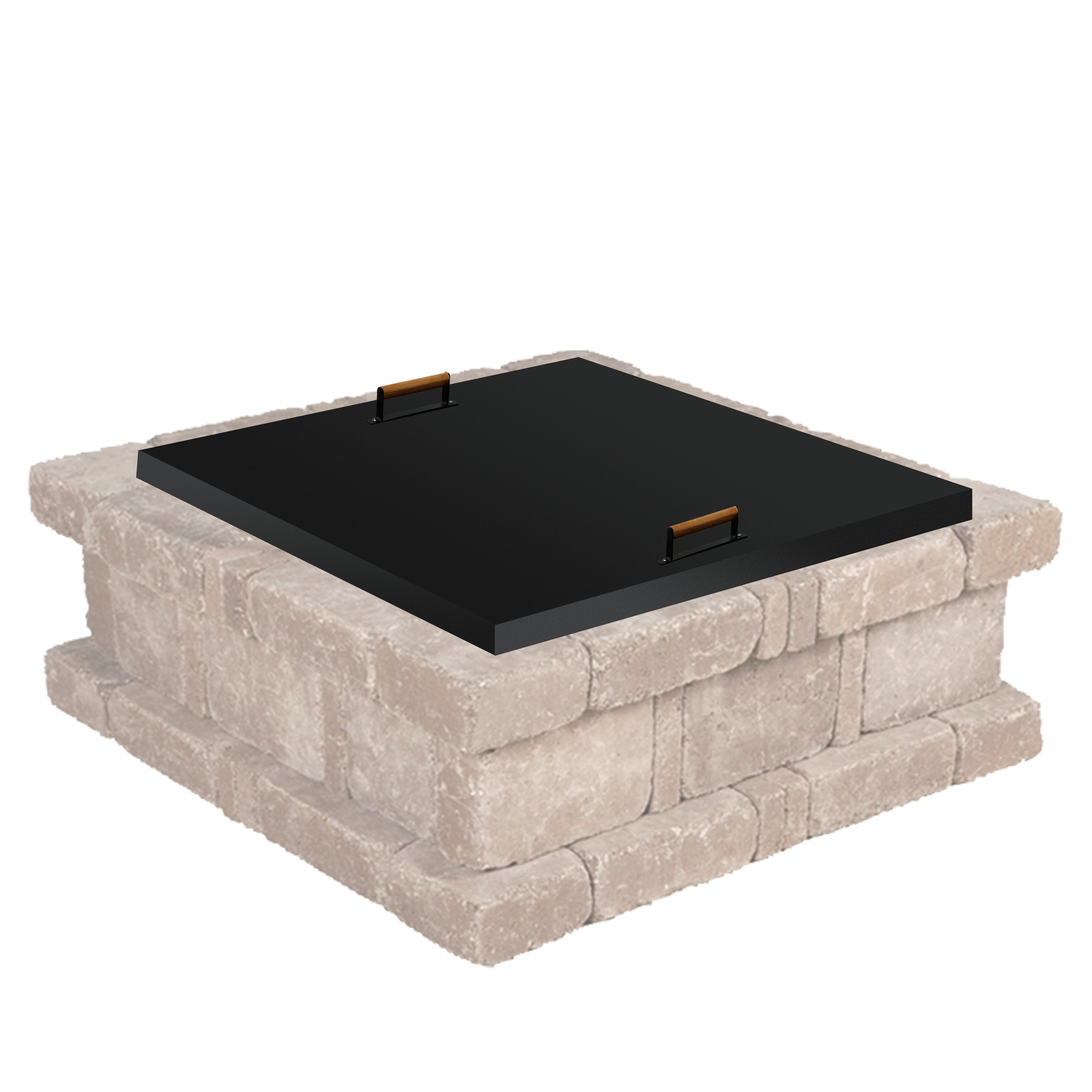 FEBTECH Steel Fire Pit Lid - 42 X 42 Inch - Fire Pit Snuffer Lid - Fire