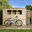 Shiplap Pent Wooden Shed-120921936