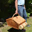 Panier Huntsman pour quatre avec ensemble café et couverture à Santa Cruz